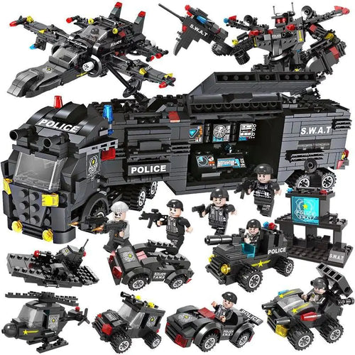 Soar into Adventure: The Eagle Police Building Blocks Educational Toy for Kids – 10X the Thrills, 10X the Skills! 🦅🚔
