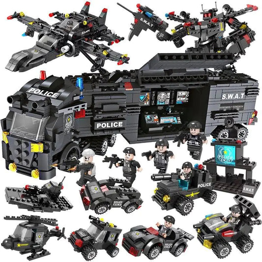 Soar into Adventure: The Eagle Police Building Blocks Educational Toy for Kids – 10X the Thrills, 10X the Skills! 🦅🚔