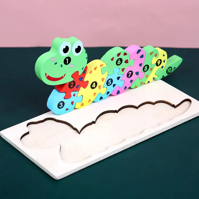 Dive into Fun: 3D Animal Cartoon Puzzle Toys for Early Education! 🦁🦒