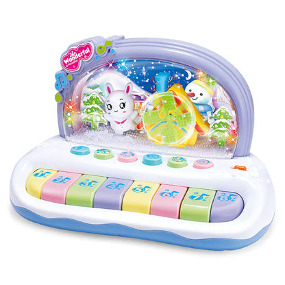 Melody & Magic: Kids Early Education Musical Toy - Snowflake Electronic Piano! ❄️🎹