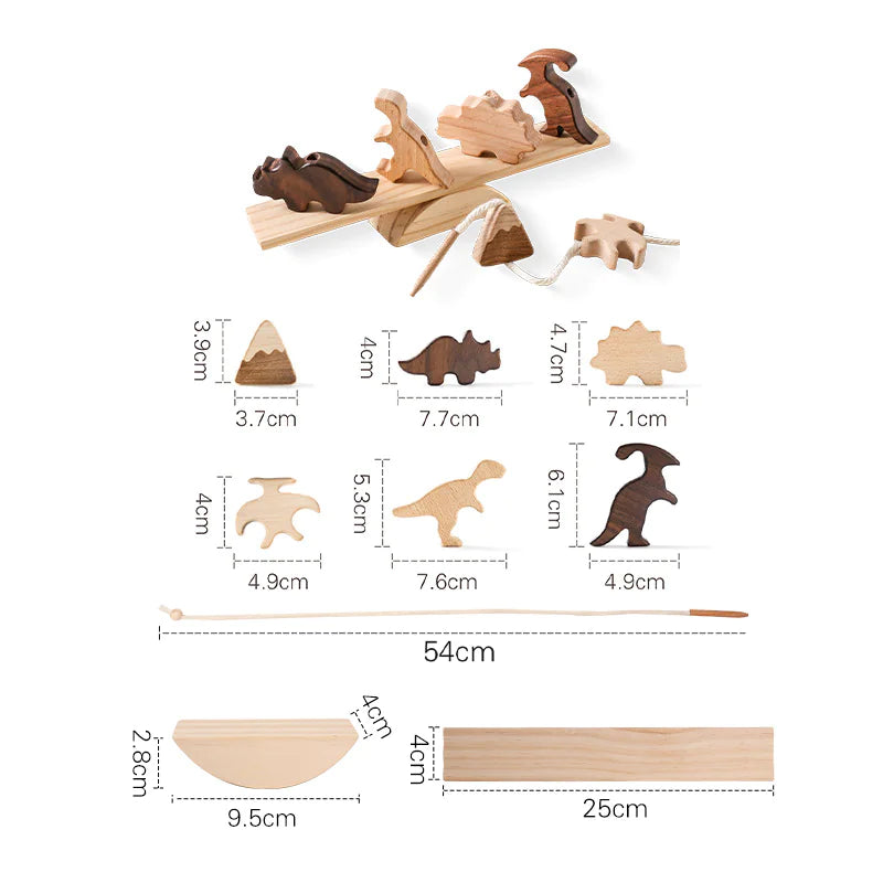 Stack & Soar: Montessori Wooden Animal Stacking Balance Toy! 🦒🐘