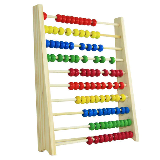 Count, Learn, Grow: Pine Frame Abacus with Ten Settings!