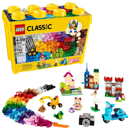 Classic Large Creative Brick Box 10698 Play and Be Inspired by  Masters, Toy Storage Solution for Home or Classrooms, Interactive Building Toy for Kids, Boys, and Girls
