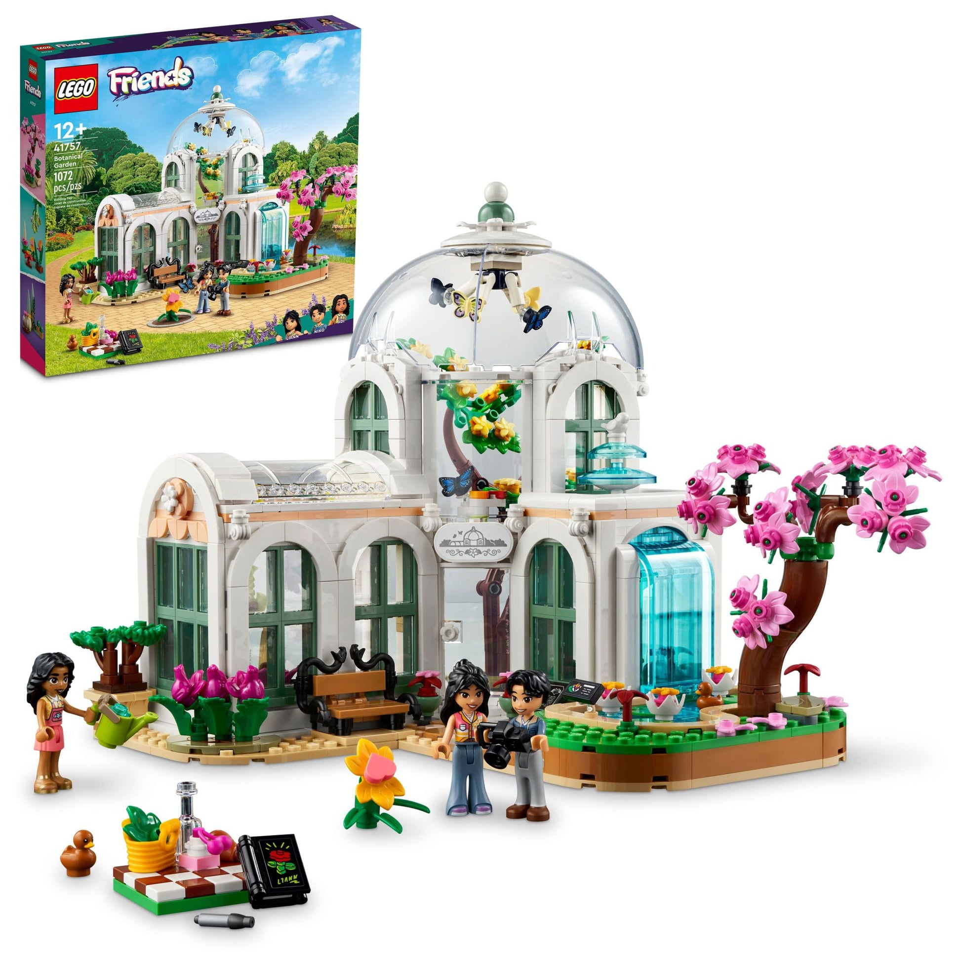 Friends Botanical Garden Building Toy Set, a Creative Project for Ages 12+, Build and Display a Detailed Greenhouse Scene, a Gift for Kids and Teens Who Love Flowers and Plants, 41757