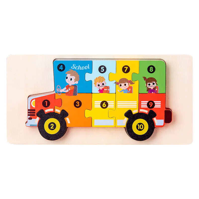 Explore & Learn: Wooden Educational Puzzle Toys for Kids! 🌳🧩