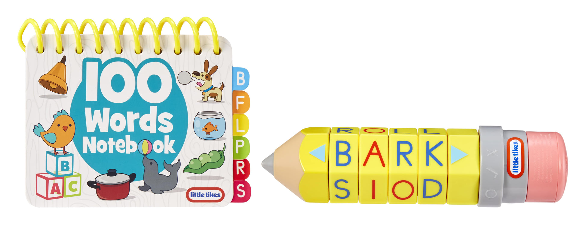 Learn & Play 100 Words Spell & Spin Pencil, Letters, Spelling, Vocabulary, Phonetics, Alphabet, Sounds, Preschool Educational, Learning Toy Gift, Toddlers Girls Boys Kids Ages 3, 4, 5+