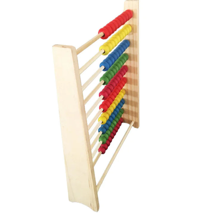 Count, Learn, Grow: Pine Frame Abacus with Ten Settings!