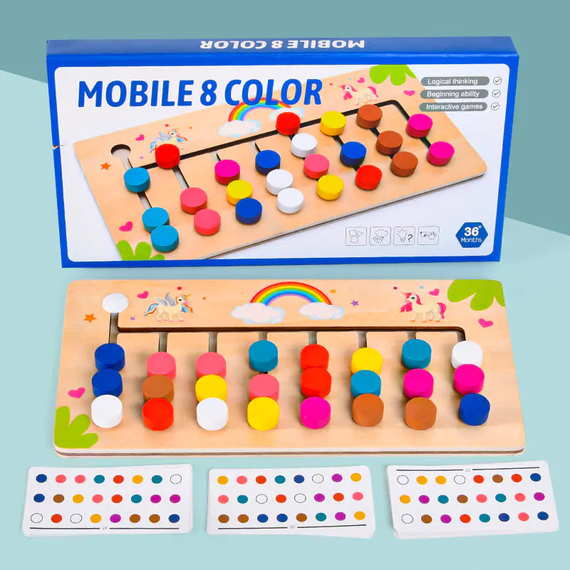 Brain-Boosting Fun: Colorful Logic Training Educational Toy for Kids!