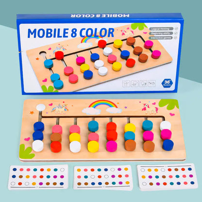 Brain-Boosting Fun: Colorful Logic Training Educational Toy for Kids!