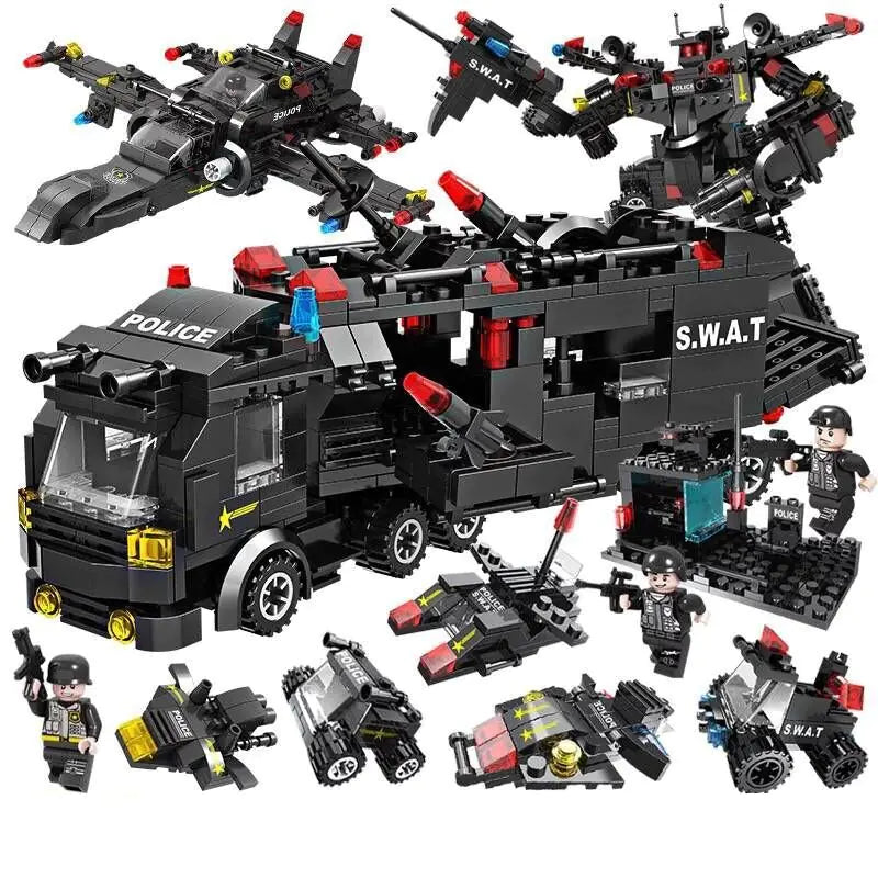 Soar into Adventure: The Eagle Police Building Blocks Educational Toy for Kids – 10X the Thrills, 10X the Skills! 🦅🚔