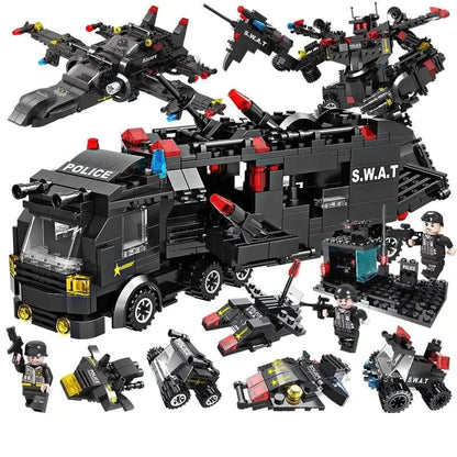 Soar into Adventure: The Eagle Police Building Blocks Educational Toy for Kids – 10X the Thrills, 10X the Skills! 🦅🚔