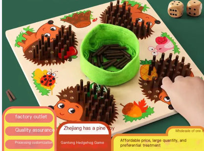 Spike Their Skills: The Wooden Educational Hedgehog Stacking Game for Kids – 10X the Fun, 10X the Development! 🦔🌳