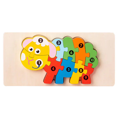 Explore & Learn: Wooden Educational Puzzle Toys for Kids! 🌳🧩