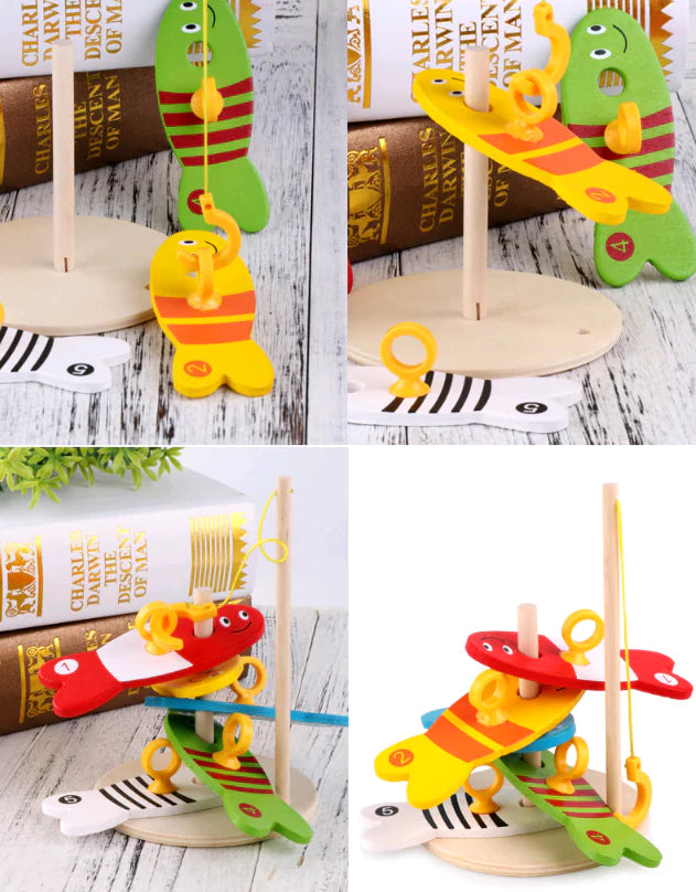 Reel in the Fun: The Ultimate Wooden Fishing Toy Set for Kids – 10X the Joy, 10X the Development! 🎣🌳