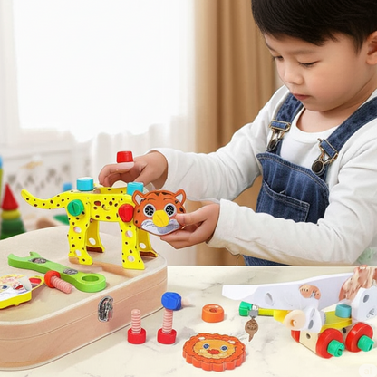 Unleash Creativity: Educational Toolbox for Kids with Building Blocks!