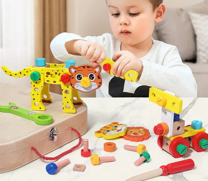 Unleash Creativity: Educational Toolbox for Kids with Building Blocks!