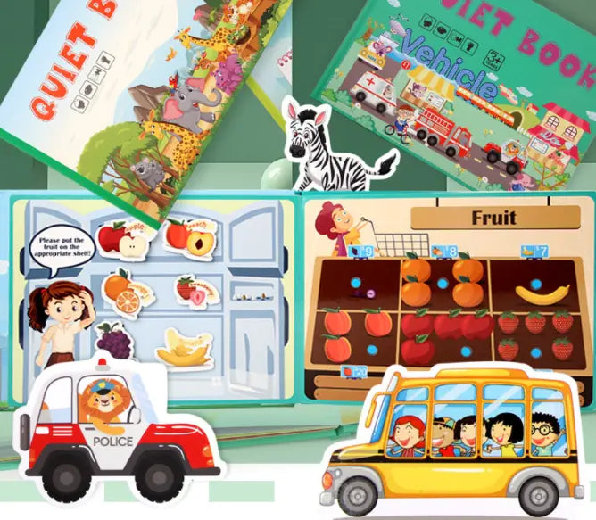 Dive into Discovery: Educational Sticker Book Set for Endless Learning!