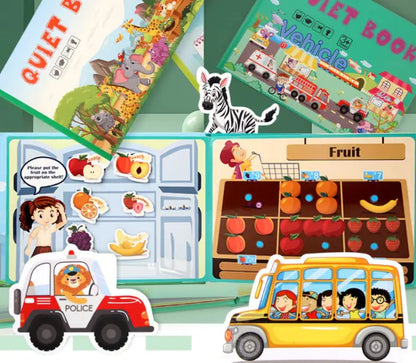 Dive into Discovery: Educational Sticker Book Set for Endless Learning!