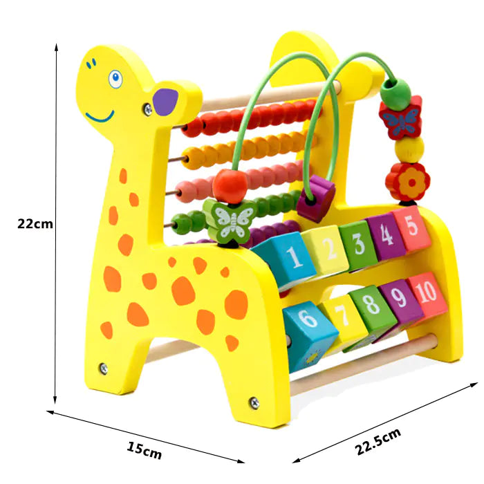 Count On Brilliance: The Wooden Bead Counting Frame Early Educational Toy – 10X the Learning, 10X the Fun! 🦌🧮