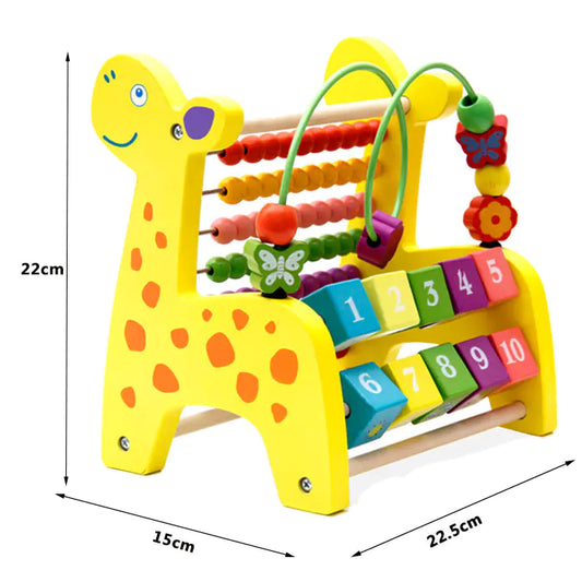 Count On Brilliance: The Wooden Bead Counting Frame Early Educational Toy – 10X the Learning, 10X the Fun! 🦌🧮