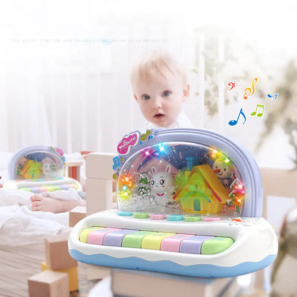 Melody & Magic: Kids Early Education Musical Toy - Snowflake Electronic Piano! ❄️🎹