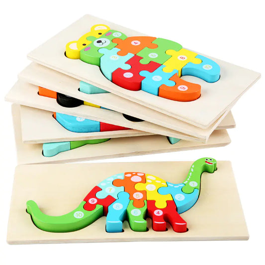 3D Animal Cartoon Puzzle Toys for Early Education