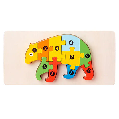 Explore & Learn: Wooden Educational Puzzle Toys for Kids! 🌳🧩