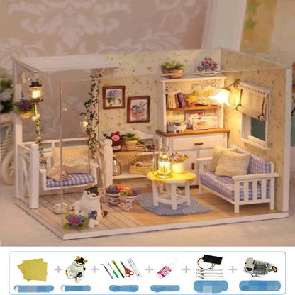 Build Your Dream: DIY Wooden House Puzzle Kit - Educational Toy! 🏡🎶