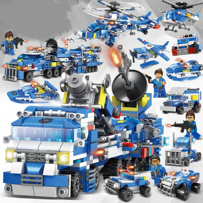 Soar into Adventure: The Eagle Police Building Blocks Educational Toy for Kids – 10X the Thrills, 10X the Skills! 🦅🚔
