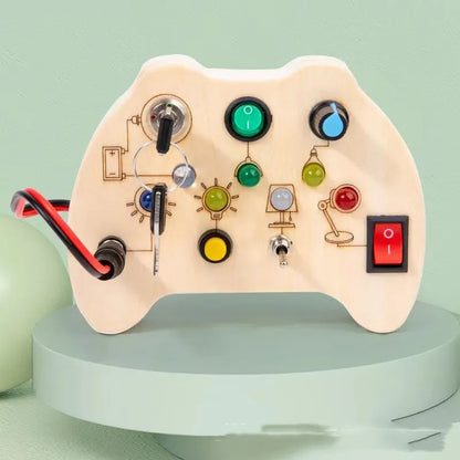 Illuminate Learning: Children's Early Education Wooden LED Lamp Socket! 💡🌳