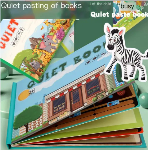 Dive into Discovery: Educational Sticker Book Set for Endless Learning!