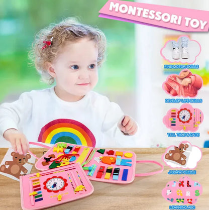 Master Skills: Felt Educational Toy Board for Kids - Interactive Learning! 🌈🧠