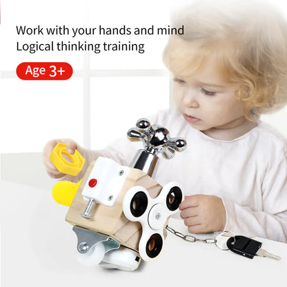 Discover & Grow: Montessori Busy Board for Kids - Educational Toy!