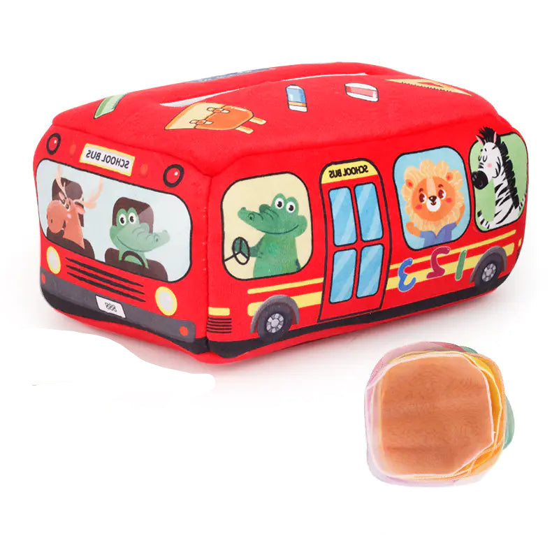 Sensory & Soft: Baby Educational Cloth Book and Tissue Box Toy! 👶🎁