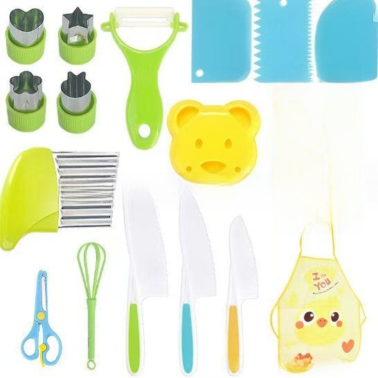 Kids Plastic Kitchen Knife Toy Set