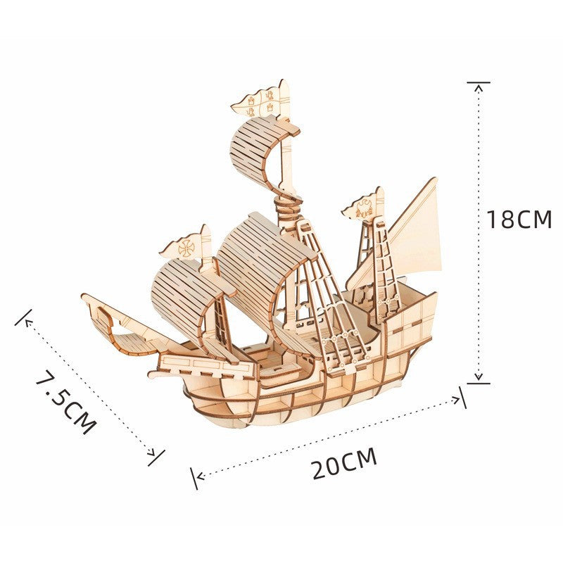 3D Wooden Model Puzzle Kit Gothenburg Basic