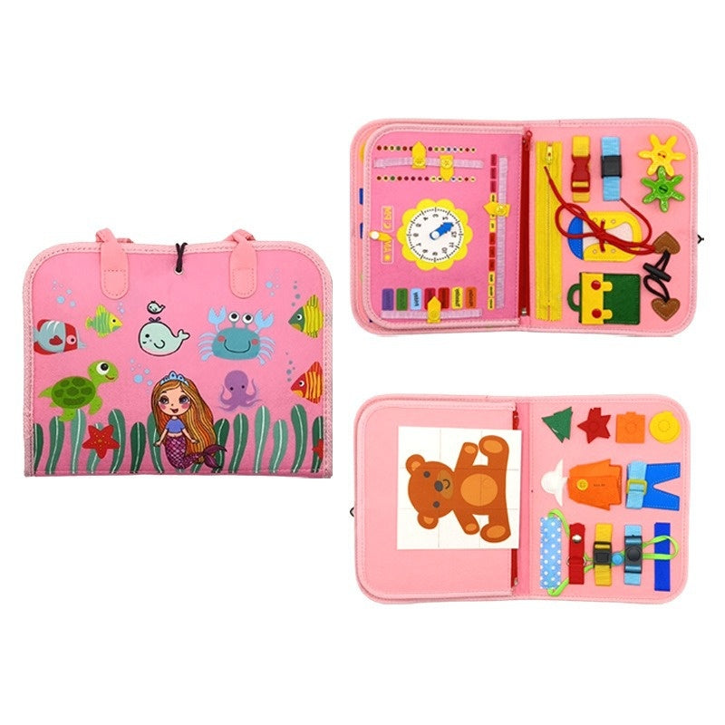Felt Busy Board for Kids Fine Motor Skills