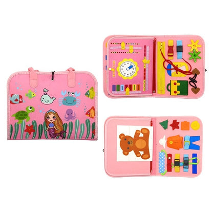 Felt Busy Board for Kids Fine Motor Skills