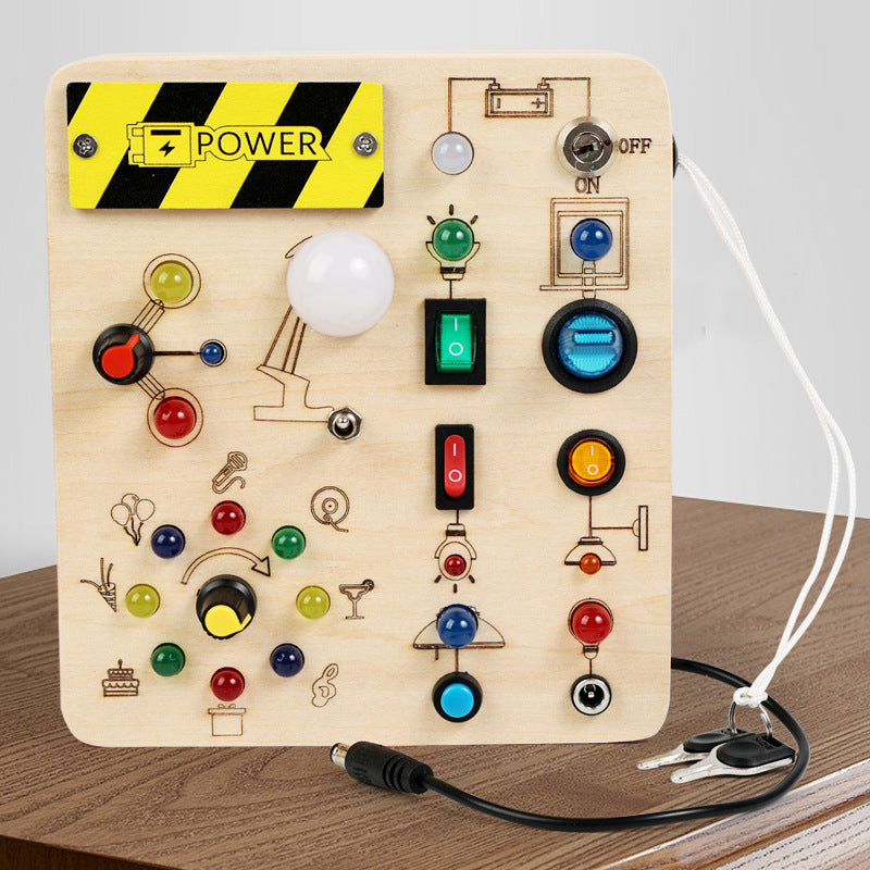 Wooden Busy Board for Practical Life Skills