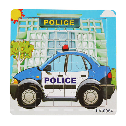 Wooden Cartoon Puzzle Set for Early Learning