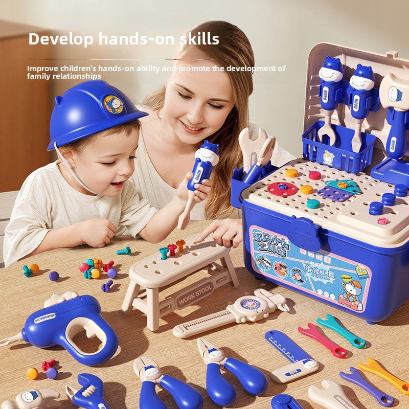 Kids Pretend Play Toolbox Set