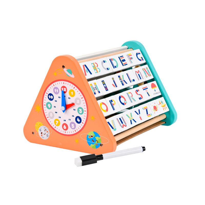 Wooden Busy Board Clock Toy