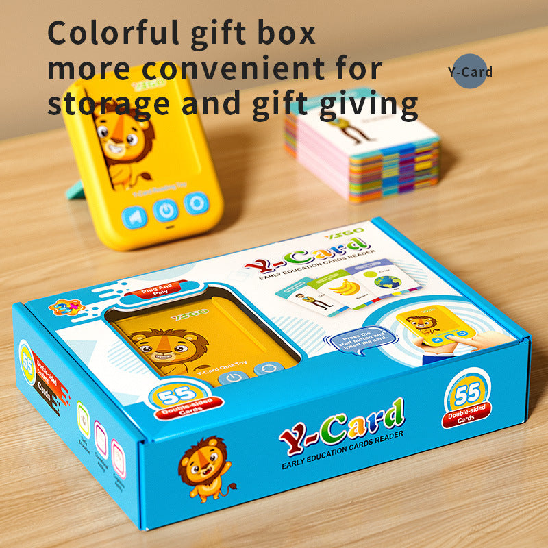 55-Card Audio Reader – Language & Character Options