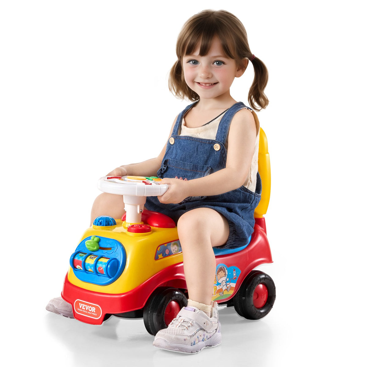 3-in-1 Sit-to-Stand Ride-On Push Car for Toddlers