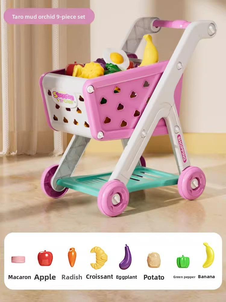 Kids Shopping Cart Pretend Play Set