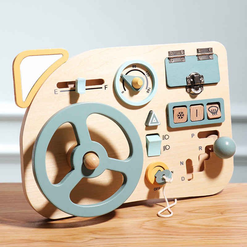 Montessori Wooden Steering Wheel Toy