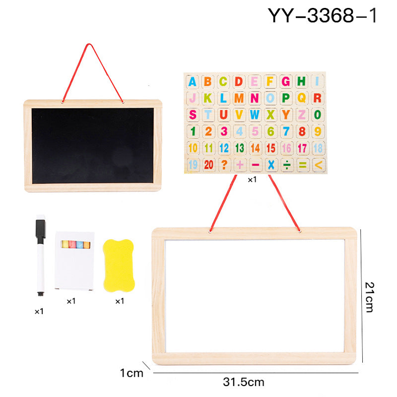 Double-Sided Drawing Board for Kids Yy3368-1 Hanging Small Drawing Board