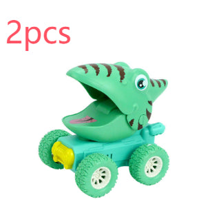 Dinosaur Push-and-Go Sliding Car Toy K 2PCS