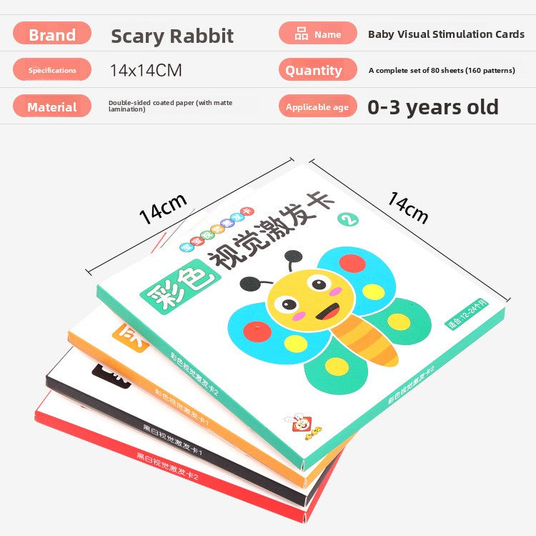High-Contrast Visual Stimulation Cards for Babies