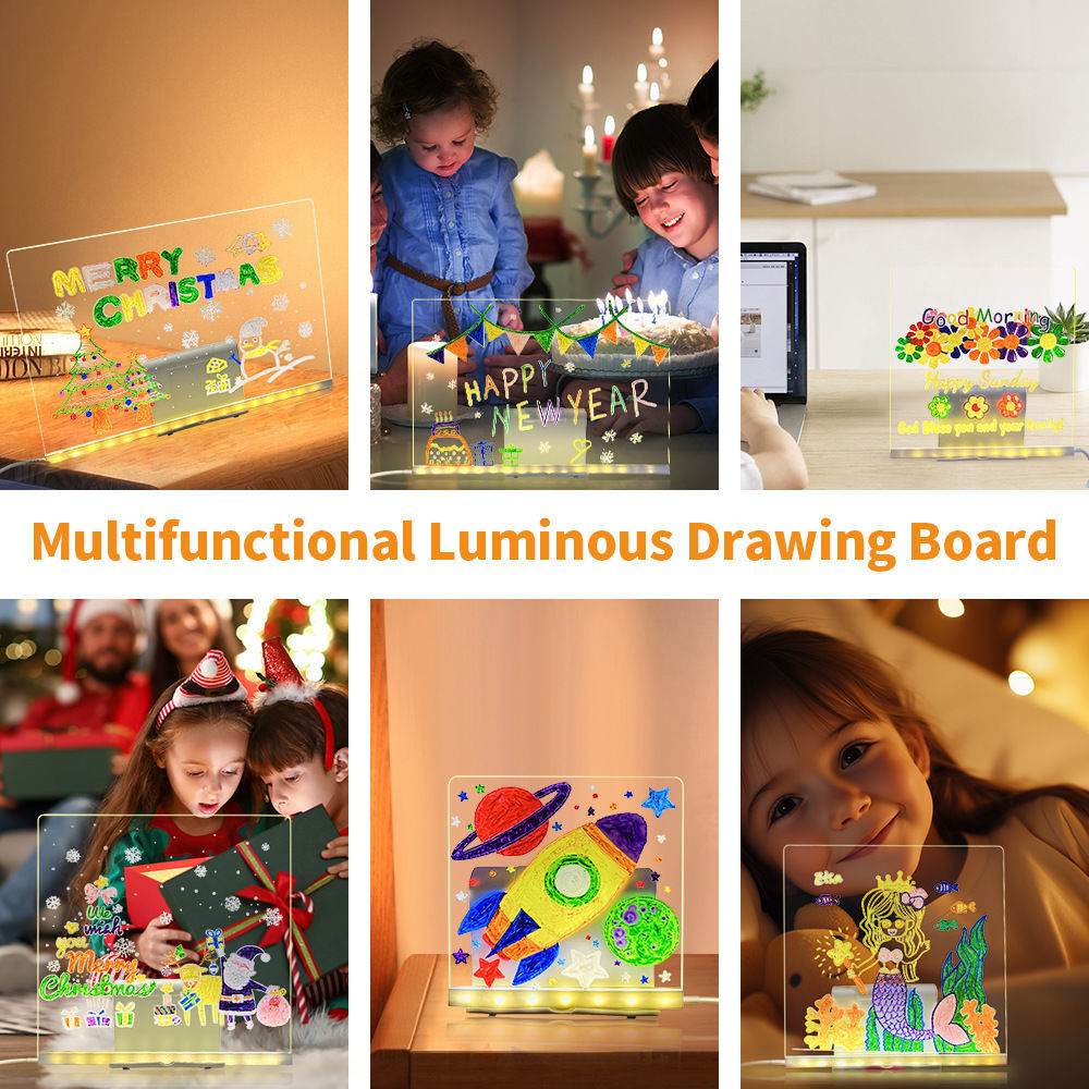 Glow Drawing Board for Kids – Size and Accessory Options